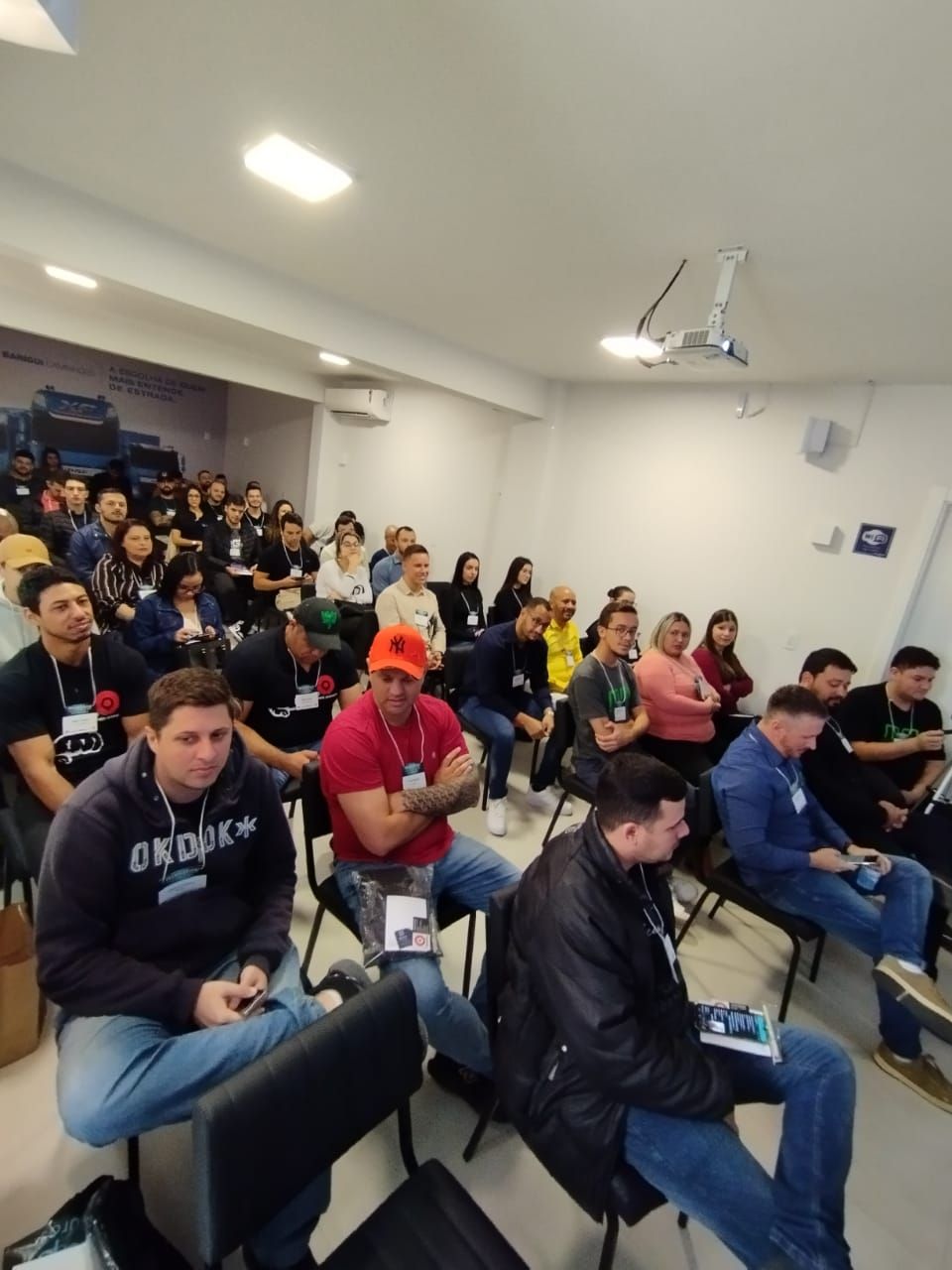 Público reunido na sala do workshop de Gerenciamento de Risco em 2022
